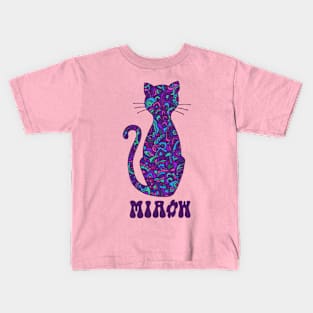 Cool Cat Miaow Kids T-Shirt